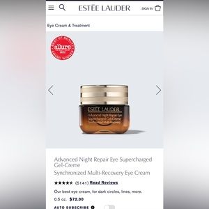 Advanced Night Repair Eye Supercharged Gel-Creme
NEW no box